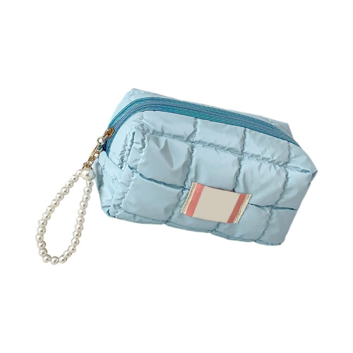 Zippered Design Pen Holders Premium Pen Storage Bag-Blue
