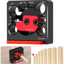 (As show, One size) Dowel Making JigElectric Drill Milling Auxiliary Tool 8-20mm Round ShankWooden Dowel Working Tools