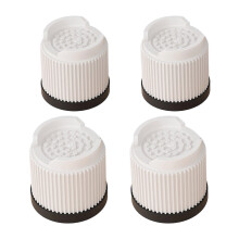 Set of 4 Quiet Heightening Pads Slip-White height 5.1cm