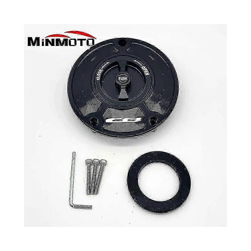 Kikidex (As Show, Silver Red) Gas Fuel Tank Cap Cover For Honda Cb400 Super Four Cb500/S Cb 600F/900F Hornet Cb1000 Cb1100 Cb1300 St1300 Cbf600n/S Cbf1000/500