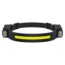 COB LED Headlamp Induction Sensor Light Rechargeable Built In Battery One Cell For Outdoor Camping And Fishing