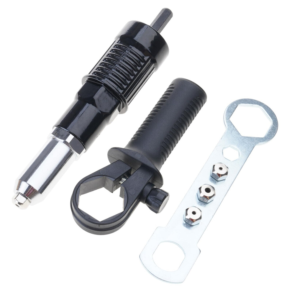 Rivet Adapter For Alloy Steel Rivet Gun Conversion, Electric Riveter Tool For Electric Drill, Cordless Riveting 9105992884452
