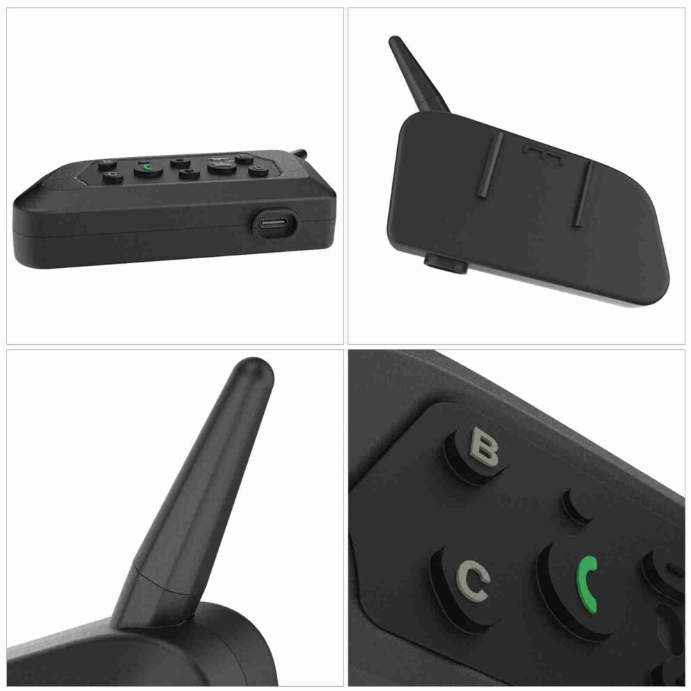 Motorcycle Helmet Bt Intercom V5.1 With 850Mah, Noise Reduction, Black 4921357567632
