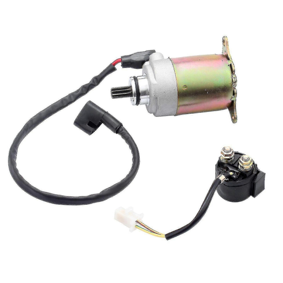 Kikidex (As Show, One Size) Starter Motor For Scooter Gy6 150Cc Go Karts 125Cc Atv Moped Quad 4 Wheeler