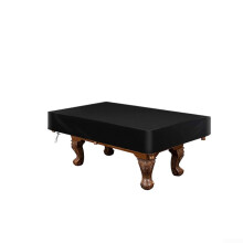 Billiard Pool Table Cover 420D Oxford Waterproof Outdoor Indoor Dustproof Rainproof 245x140x20cm Black Fits Tables