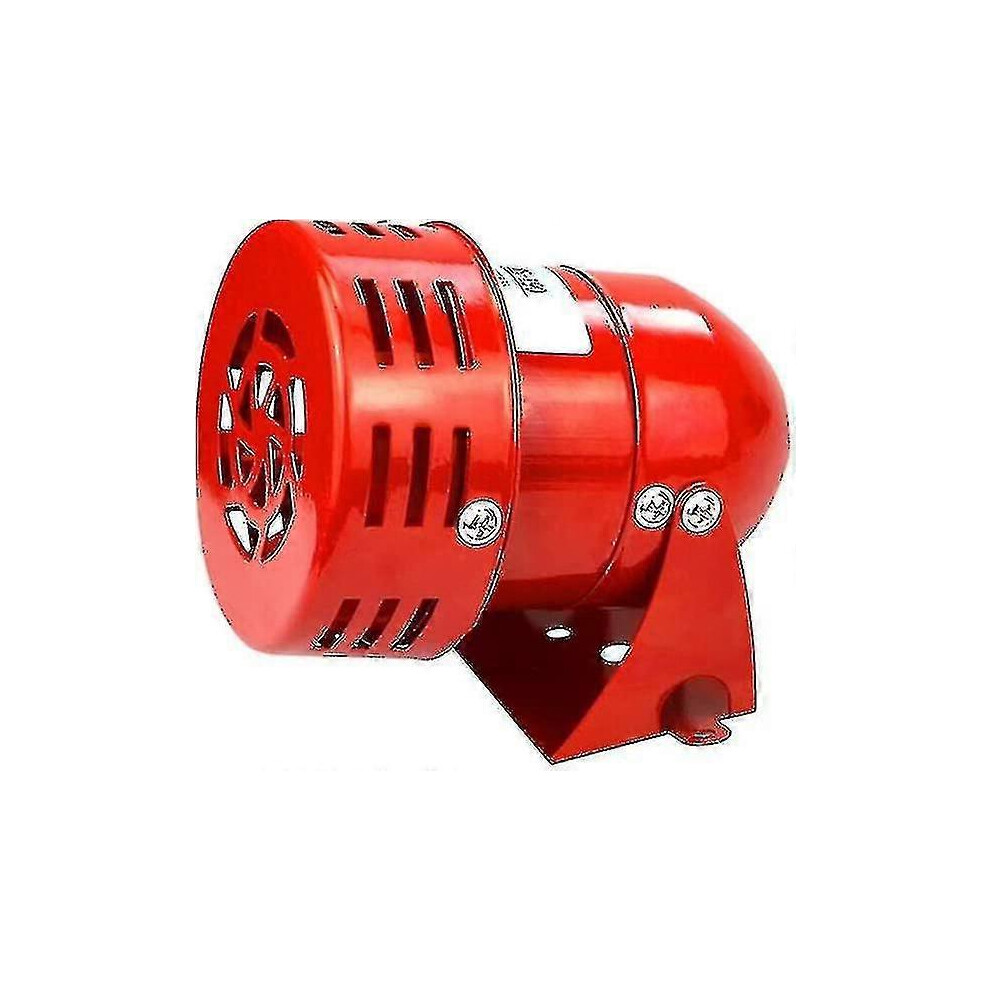 Kikidex (As Show, One Size) Kryp Siren Alarm 220V Powerful Outdoor Siren Alarm 120Db Red Motor Wire Sirne Metal Horn Industry Boat Alarm Ruikalucky