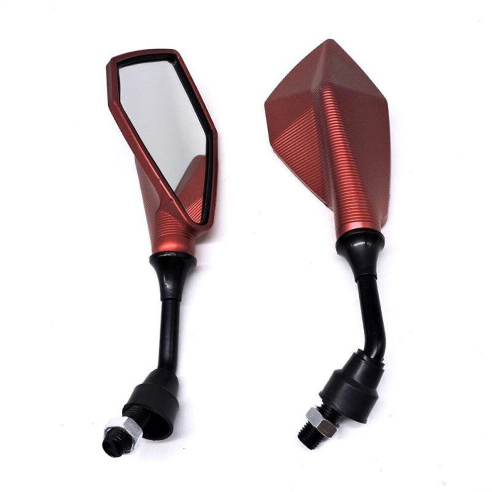 Mirror For Motorbike Bicycle Motorcycle Handlebar Rearview Mirrors Set Universal Reversing Mirror Replacement Parts Red 9339159961216