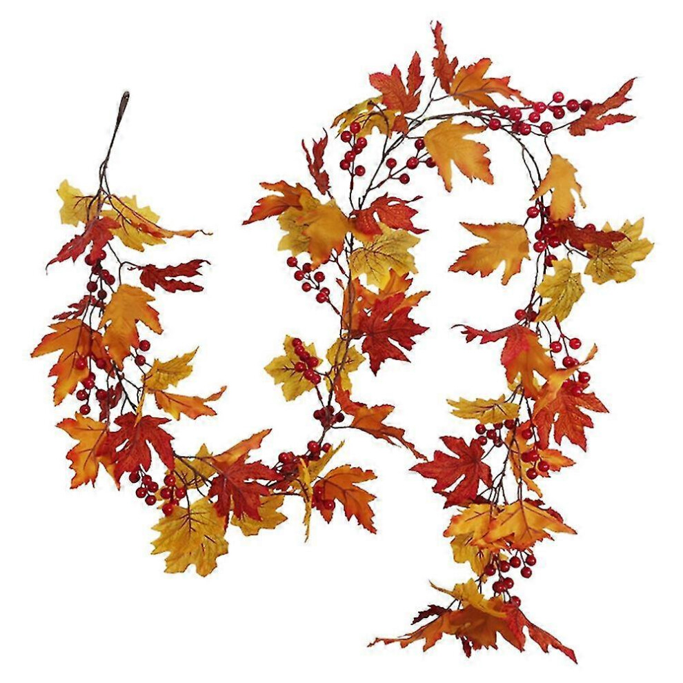 Kikidex (As Show, One Size) Artificial Fall Maple Leaf Vine, Wedding Backdrop Arch Wall Decor, Hanging Plant Ivy For Table Fest