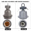 Durable E27 Interface Ceramic Heat Lamp Holder Anti-Melting Design 13