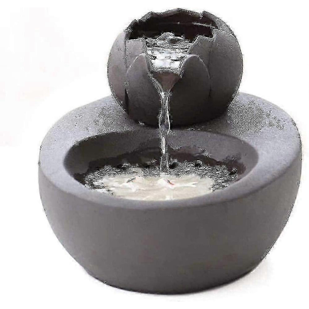 Kikidex (As Show, One Size) Cat Drinking Fountain, Silent Quiet Cat Water Dispenser Ceramic, Black