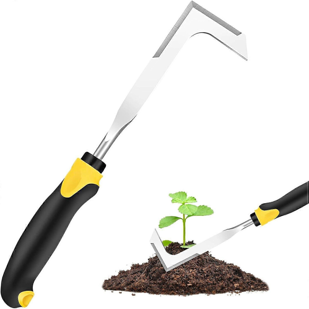 Kikidex (As Show, One Size) Manual Weeder, Garden Tools, Weeder Knife, Stainless Steel Weeder, Manual Weeding Tool, Weed Puller Gardening