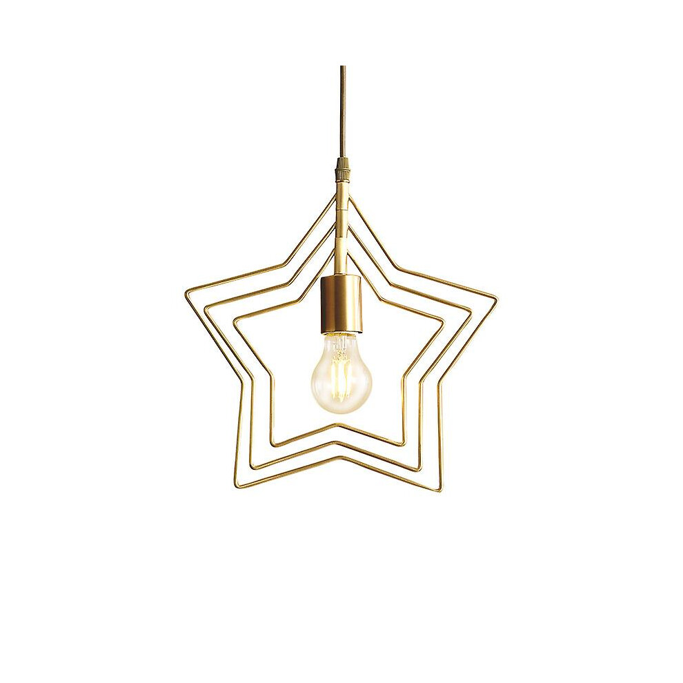 Kikidex (As Show, One Size) Simple And Creative Small Chandelier, Copper Chandelier, Balcony Aisle Study Corridor Restaurant Light