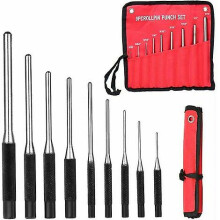 (As show, One size) Set of 9 Pin Punches, Pin Removal Tool, for Automotive Repair, Watch, Jewelry and Crafts