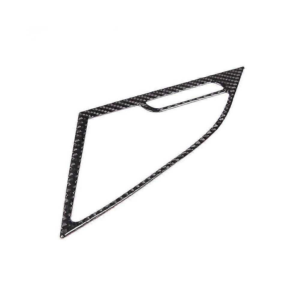 Kikidex (As Show, One Size) Car Soft Carbon Fiber Interior Door Speaker Horn Frame Sticker Cover Trim Stickers For C7 2014-2019