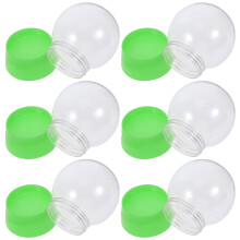 6St Creatieve Groene Sneeuwbol Kit Plastic Bol Decoratie