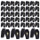 60Sets Mini Figuren Kunststoff Halloween Party- 3