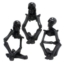 9 Harz Skelettfigur Mini Gotisch Für Desktop Spukhaus