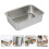 2Stk Buffet Tablett Küchenservierplatte Silber 8