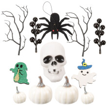 Weihnachtsdekoration Indoor Seidenstoff Bunt 1 Set Wohnaccessoires