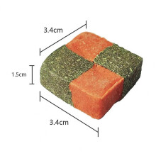 (As show, One size) Bunny Snack Toy No Additives Fine Workmanship Emotional Comfort Pet Toys Small Animals Grinding Teeth Toy Pet Supplies