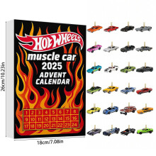 Muscle Car Christmas Advent Calendar With Acrylic Ornaments Holiday Gifts Party