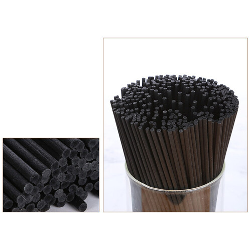 80Stk Schwarze Aroma Diffuser Sticks Polyesterfaser Premium Zubehör 1