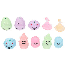 5Sets Halloween Miniaturen Resin Glow-in-The-Dark Partydeko Bunt