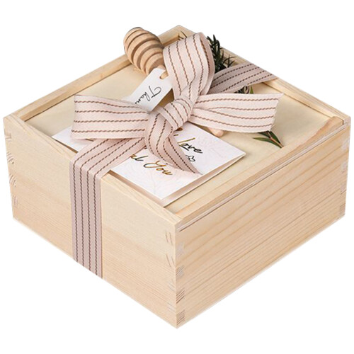 1Set Holz Beige Mit Deckel Für Und Geschenke 1