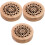 3Stk Holz Aroma Räucherhalter Hellbraun 5