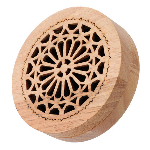 3Stk Holz Aroma Räucherhalter Hellbraun 2