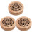 3Stk Holz Aroma Räucherhalter Hellbraun 4