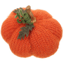 Gestrickter Kürbis: Simuliertes Häkelornament Für Halloween, Herbst