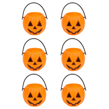 18Stk Kürbis Eimer Halloween Orange Kreativ & Robust