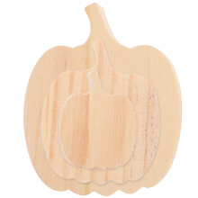 15Stk Kürbis Holzdeko Blanko Kreativ Herbst Thanksgiving