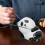 Cartoon Panda Geformter Keramik Räucherstäbchenhalter 10