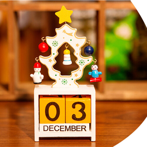 Baum Desktop Holz Kalender Dekoartikel 2