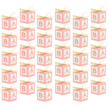 50Sets Papier Candy Box Rosa Für Party Geschenk & Geburtstagsfeier