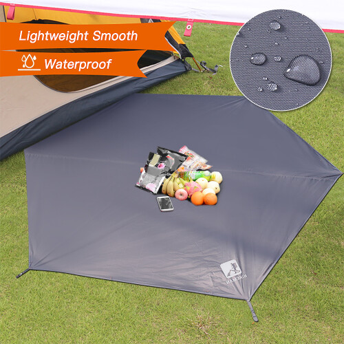 Bâche de camping imperméable S 220x260 cm gris PU2000mm 1