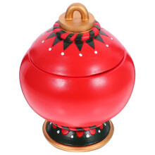Rote Resin Snackschale Weihnachtsdeko Snackholder Dessertschale