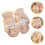 1Paar Hochwertige Plüsch Fäustlinge Warm Beige Winterhandschuh 2