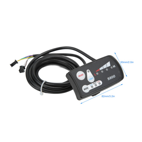 Electric Bike Conversion Kit 15A Controller LED S800 36V/48V Compatible 2