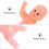 60 Pièces Bébés Miniatures En Pour Jeu De Bain 10