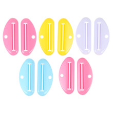 Toothpaste Squeezer ABS Plastic Manual Tube Roller 10 Pack Cosmetic Dispenser For Bathroom Use Blue Yellow Pink