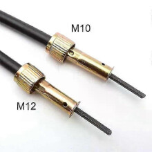 (As show, One size) Motorcycle Speedometer Cable Double Square Head M12 M10 Thread for Chinese Scooter Parts 110CM Length