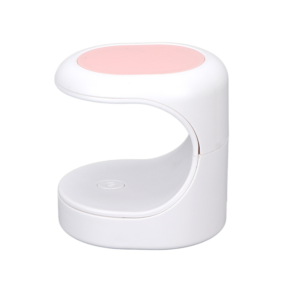 Pink 16W Uv Led Nail Lamp Portable Gel Dryer For Single Fingernail