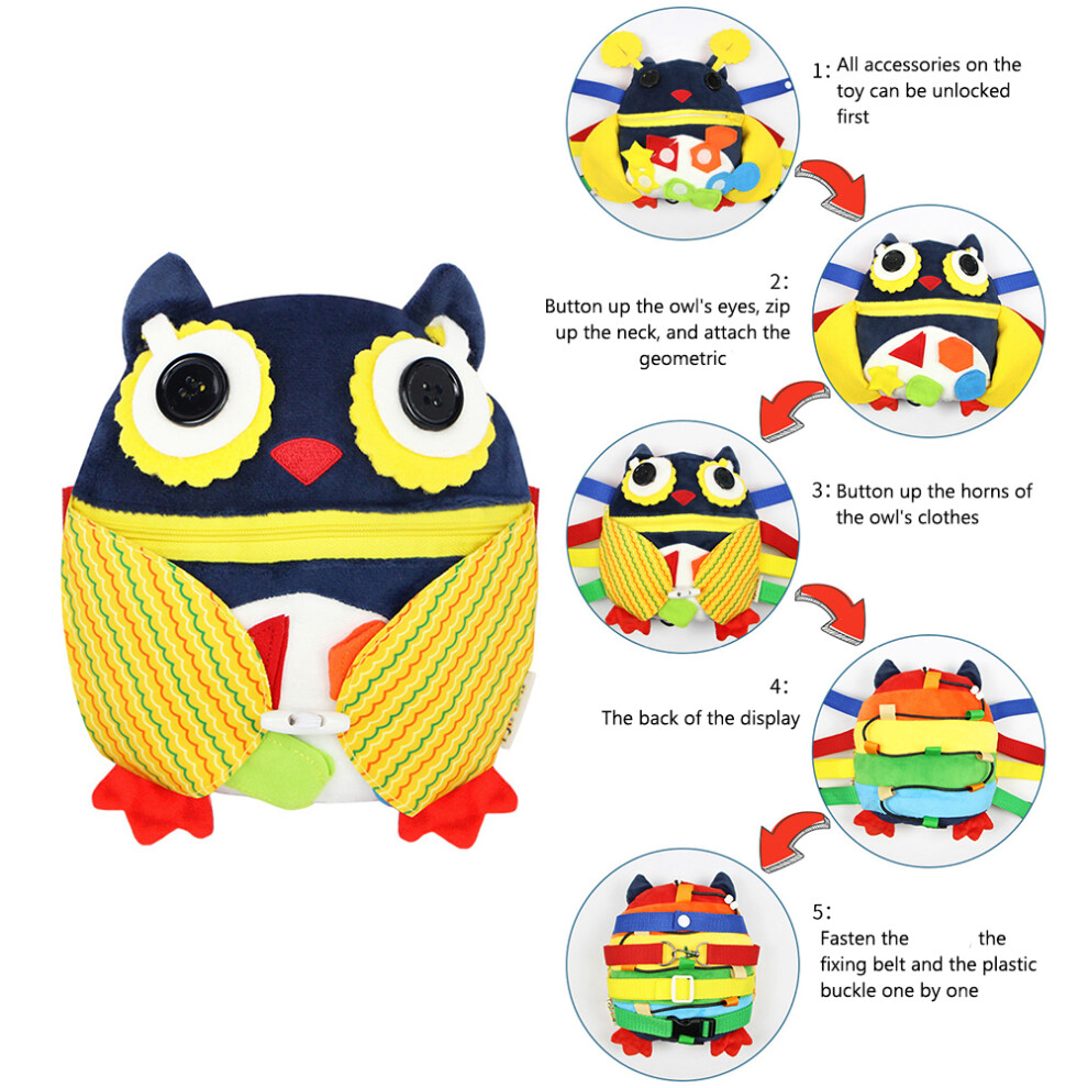 Sensory Educational Toys for Kids â Button & Zipper Learning Activity (Owl 15x20cm, Ladybug 15x25cm)-image-OPC-PMPKV2B-NEW