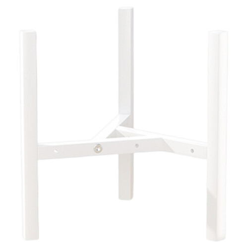 Easy Assembly Triangular Plant Rack Scandinavian-White 30cm