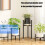 Easy Assembly Triangular Plant Rack Scandinavian-White 30cm 6