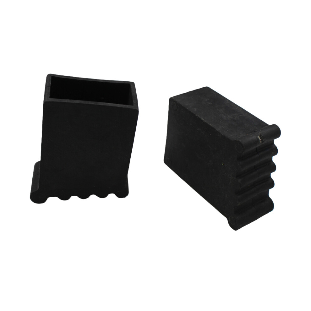 Antislip Shock Absorbing Ladder Feet Protectors-25X50mm Black 7754000253715