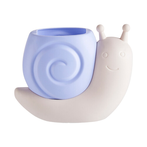 Cute Snail Design Desktop Storage Container For pen-Blue